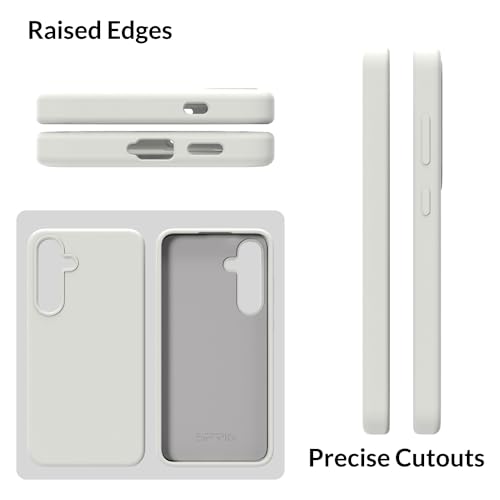 SPRIG Compatible with Samsung Galaxy S24 Plus 5g Premium SilkTone Back Cover Drop Tested Shock Proof Mobile Case for Men, Women, Boys and Girls with Camera Protection (Light Grey) - Image 3