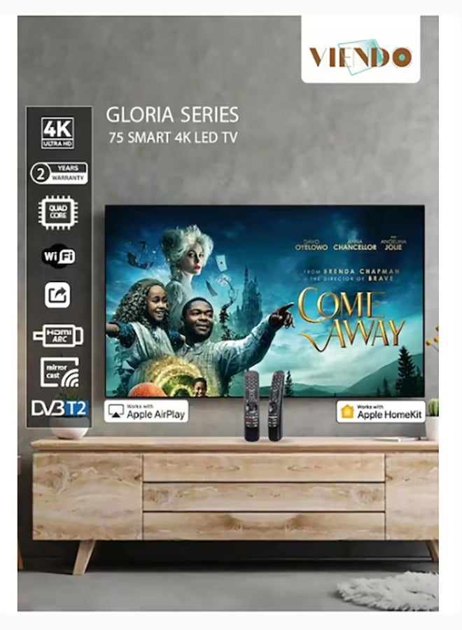 فيندو شاشة فيندو 75 بوصة الترا اتش دي 4 كيه سمارت كيو ال اي دي - Image 2