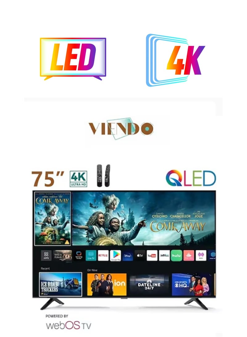 فيندو شاشة فيندو 75 بوصة الترا اتش دي 4 كيه سمارت كيو ال اي دي - Image 1