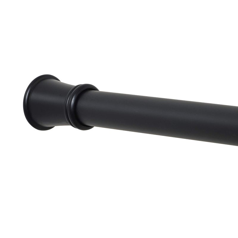 Zenna Home Zenna Home Tension Shower Curtain Rod Matte Black 26 to 76 Inches  Premium Adjustable Shower Curtain Rod for Bathroom Easy No Drill Install  Rust Resistant Spring Tension Shower Curtain Pole 