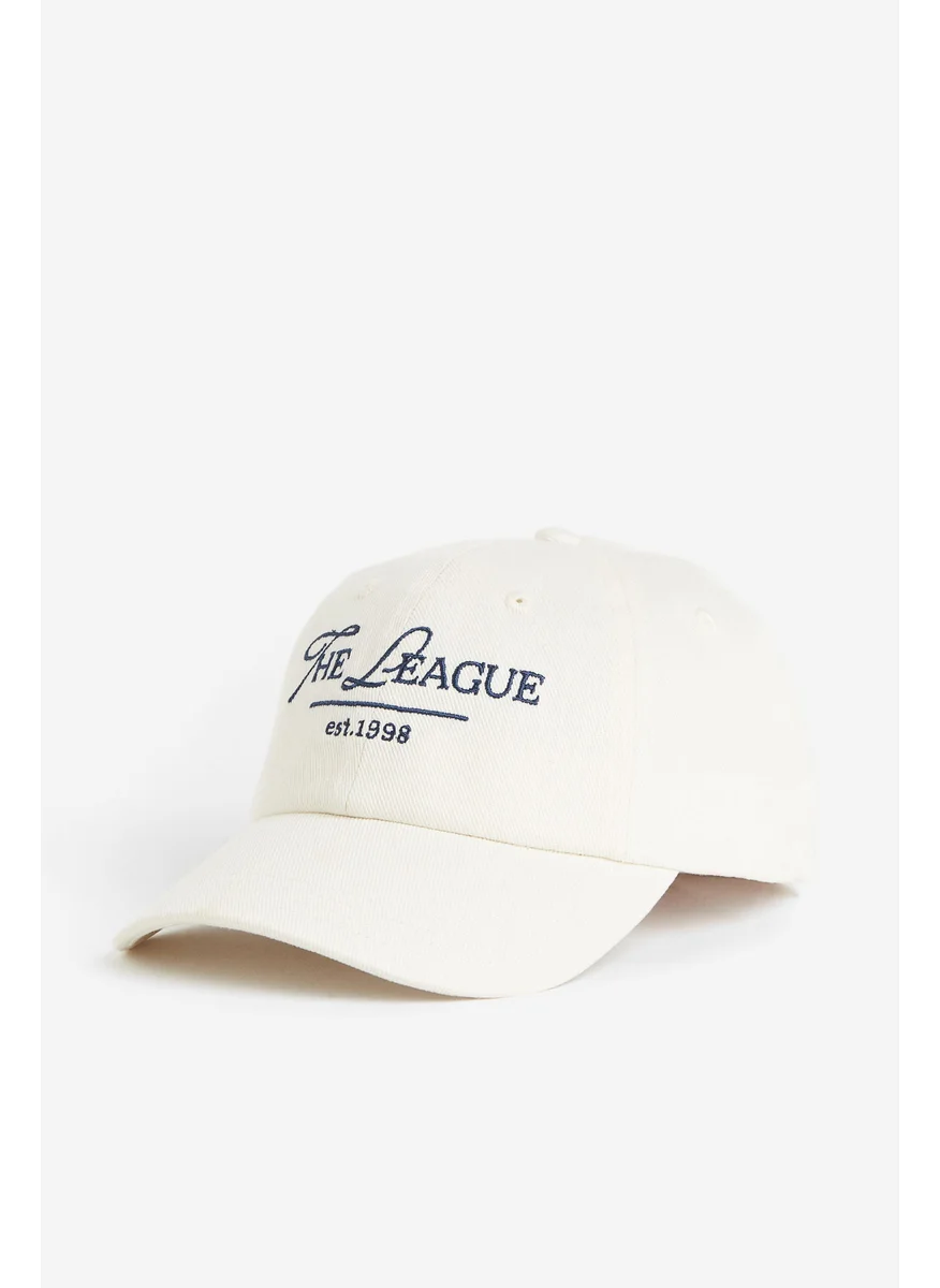 اتش اند ام Text-Motif Twill Cap