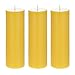 MEGA CANDLES Mega Candles 3 pcs Citronella Scented Round Pillar Candle, Hand Poured Paraffin Wax Candles 3 Inch x 9 - Image 2