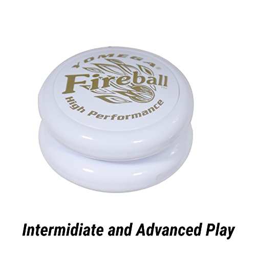 Yomega Fireball YoYo -HIGH Performance Responsive Transaxle Yoyo, Great for String Tricks for Advance Players to Perform Like Pros + Extra 2 yo yo Strings & 3 Month Warranty (White and Gold) - Image 3