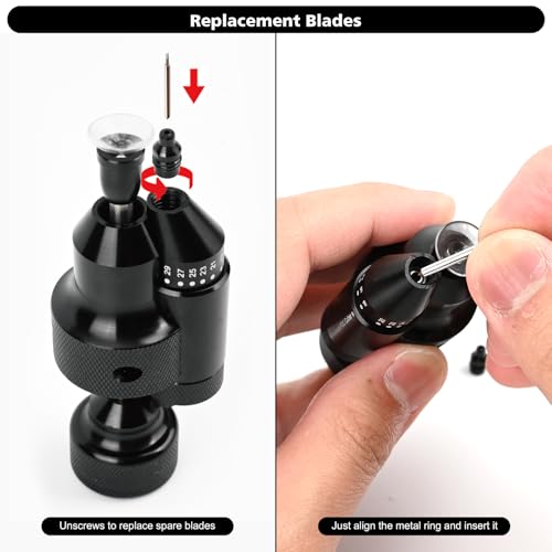 Gomake PPF Precision PDC Sensor Cutter,18mm-32mm Precise Car Radar Hole Cutting Aid for Vehicle Parking Sensors Vinyl Wrap Tool Kit - Image 4