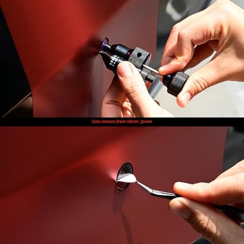 Gomake PPF Precision PDC Sensor Cutter,18mm-32mm Precise Car Radar Hole Cutting Aid for Vehicle Parking Sensors Vinyl Wrap Tool Kit - Image 5