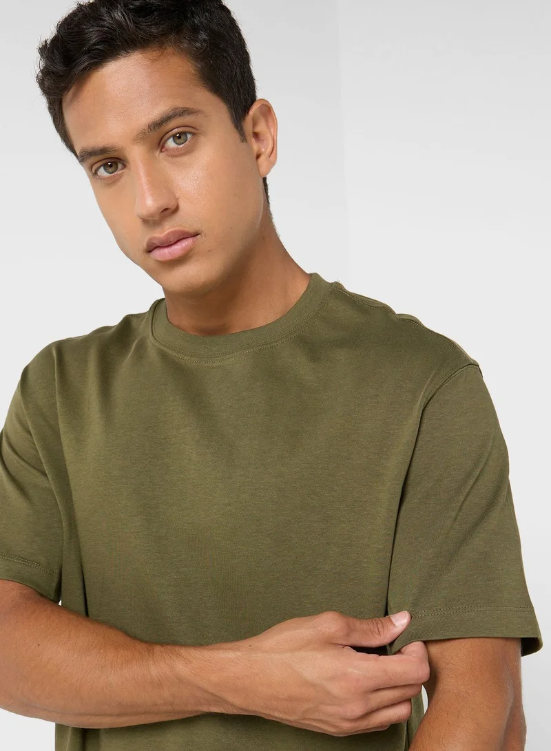 Mango Man Essential Crew Neck T-Shirt