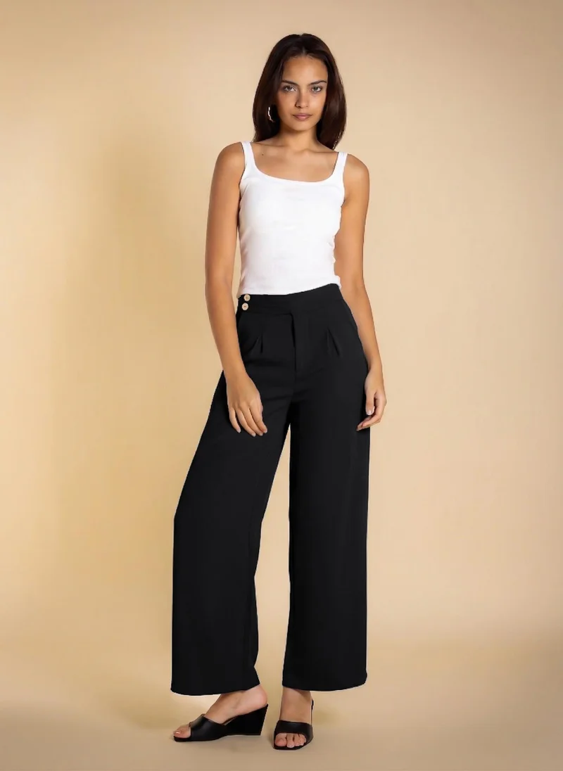 SHAPES PLEATED STRAIGHT FIT TROUSERS