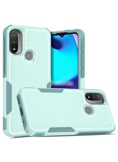 For Motorola Moto E20 / E30 / E40 2 in 1 PC + TPU Phone Case(Light Green)
