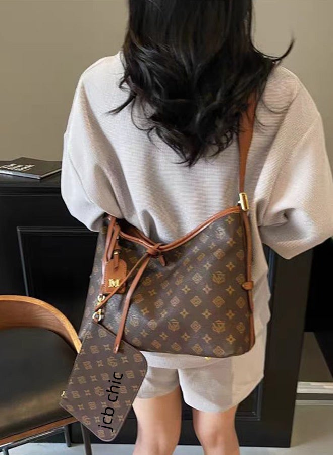 JCB CHIC حقيبة يد كلاسيكية للنساء، حقيبة أمهات كبيرة السعة، حقيبة أزياء يومية قابلة للتعديل للذهاب إلى العمل، حقيبة كتف أنيقة للنساء (031#) - Image 2