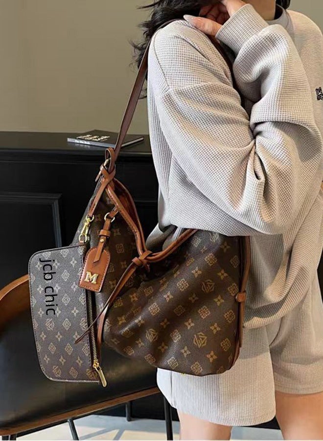 JCB CHIC حقيبة يد كلاسيكية للنساء، حقيبة أمهات كبيرة السعة، حقيبة أزياء يومية قابلة للتعديل للذهاب إلى العمل، حقيبة كتف أنيقة للنساء (031#) - Image 1