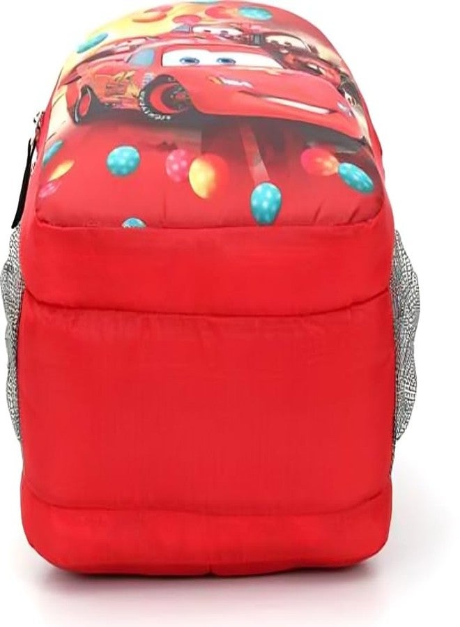HOXY Kids School Backpack and Lunch Bag Set, Cars Theme Print, Red Colour, 2 Piece - Image 3