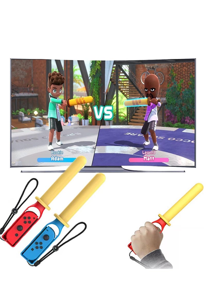 SYOSI Switch Sports Accessories Bundle 11 in 1 Family Kit for Nintendo Games: 2 Table Tennis Rackets Boxing Straps Play Gun Paddles Kendo - Image 5