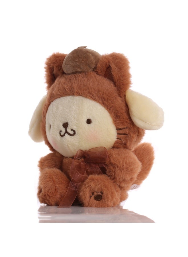 هالامودو حفرف الدب مع القهوة -دمية الجسم الملون -وسادة 20 سم قابلة للعناية، مثالية لهدايا الأطفال - Image 2