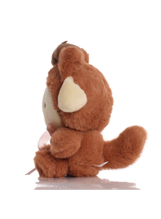 هالامودو حفرف الدب مع القهوة -دمية الجسم الملون -وسادة 20 سم قابلة للعناية، مثالية لهدايا الأطفال - Image 3