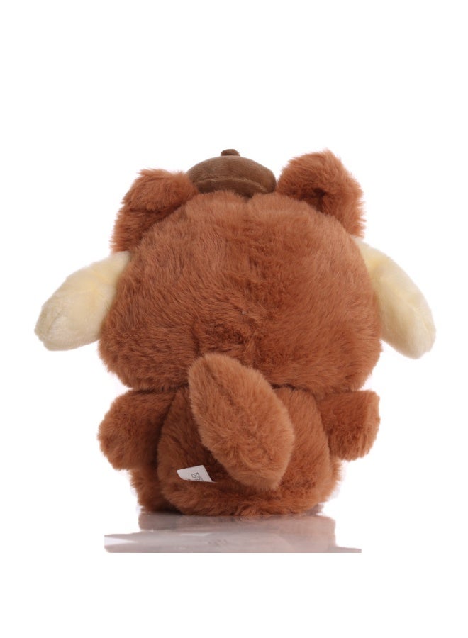 هالامودو حفرف الدب مع القهوة -دمية الجسم الملون -وسادة 20 سم قابلة للعناية، مثالية لهدايا الأطفال - Image 4