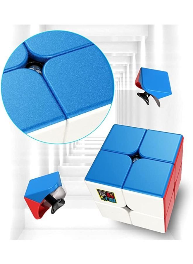 2*2 Stickerless Bright Magic Cube Smooth Puzzles Cube Set With Gift Packing - Image 4