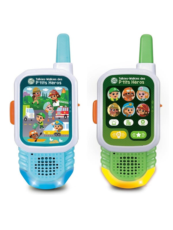LeapFrog Clever Heroes Walkie-Talkies, Walkie Talkies For Kids, Interactive and Educational, Up To 1000ft Range, Light Up Features, Suitable For Children Aged 3, 4, 5+ Years, English Version - Image 1