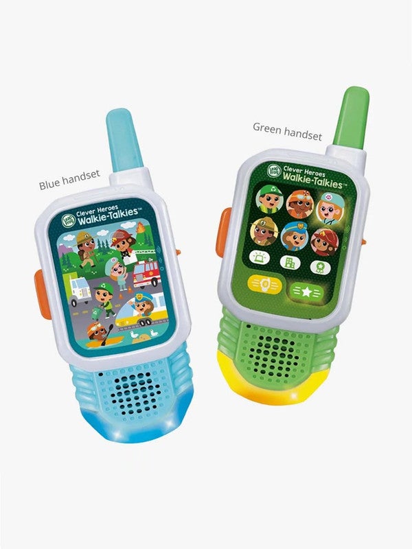 LeapFrog Clever Heroes Walkie-Talkies, Walkie Talkies For Kids, Interactive and Educational, Up To 1000ft Range, Light Up Features, Suitable For Children Aged 3, 4, 5+ Years, English Version - Image 2