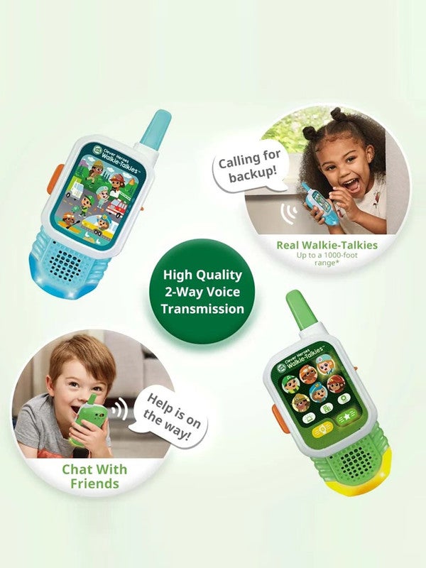 LeapFrog Clever Heroes Walkie-Talkies, Walkie Talkies For Kids, Interactive and Educational, Up To 1000ft Range, Light Up Features, Suitable For Children Aged 3, 4, 5+ Years, English Version - Image 3