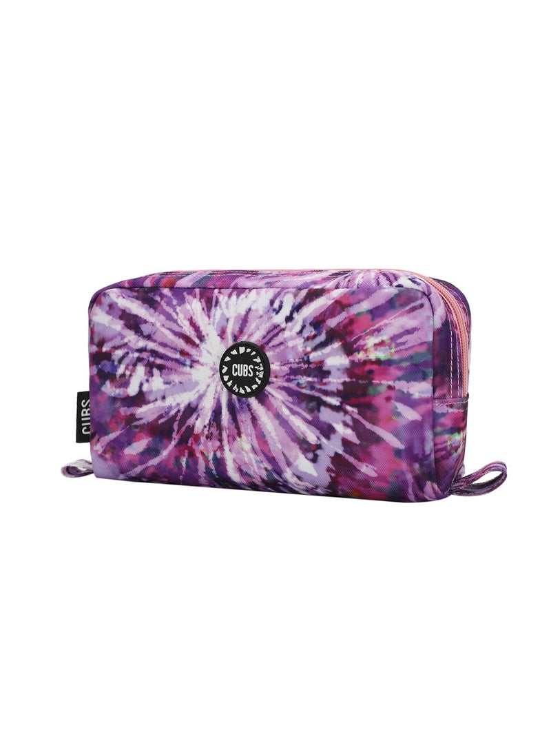 CUBS Tie Dyed Waterproof pencil case pouch with zip closure - Image 2