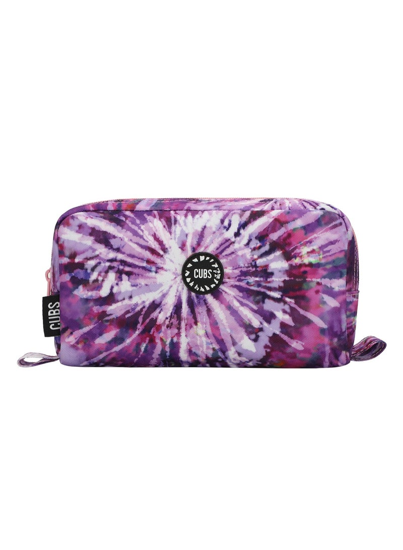 CUBS Tie Dyed Waterproof pencil case pouch with zip closure - Image 1