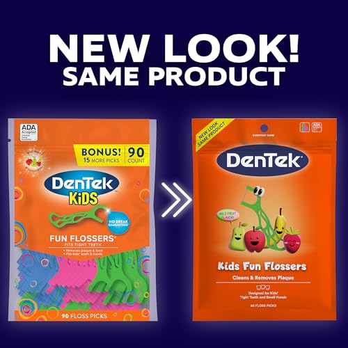 DenTek Kids Fun Flossers, Wild Fruit, 90 Count - Image 2