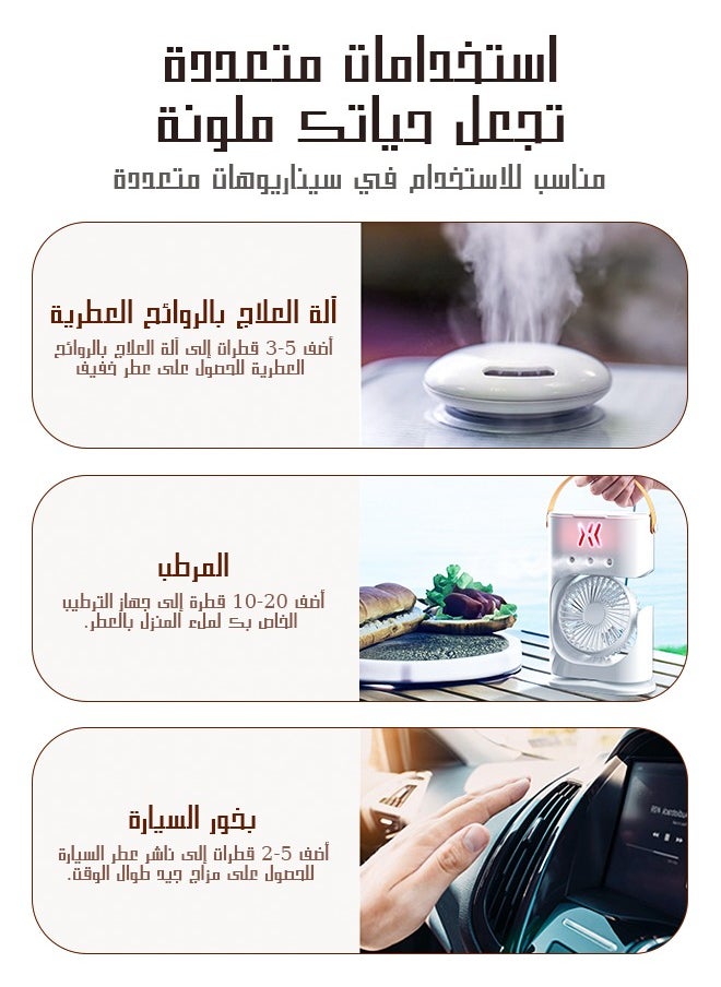 هانكي - زيت عطري، زيوت عطرية للفواحة، مجموعة من 6 خلطات مثالية للاستخدام المنزلي، زيوت عطرية للمرطبات والموزعات بروائح متنوعة. - Image 1