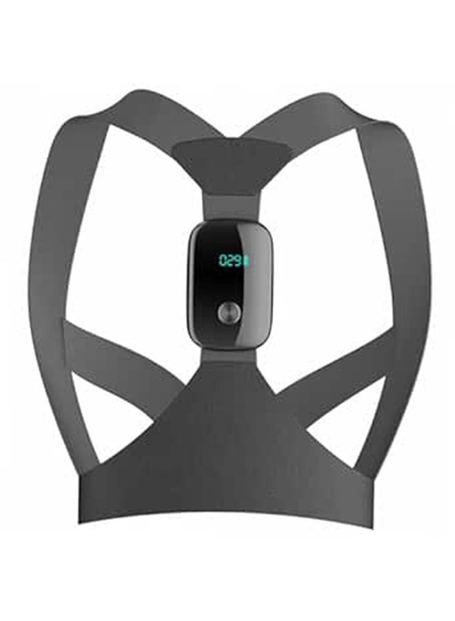 Smart Electronic Posture Corrector Belt For Adults Adjustable Vibration Hunchback Back Brace With Shoulder Support Black - Image 1