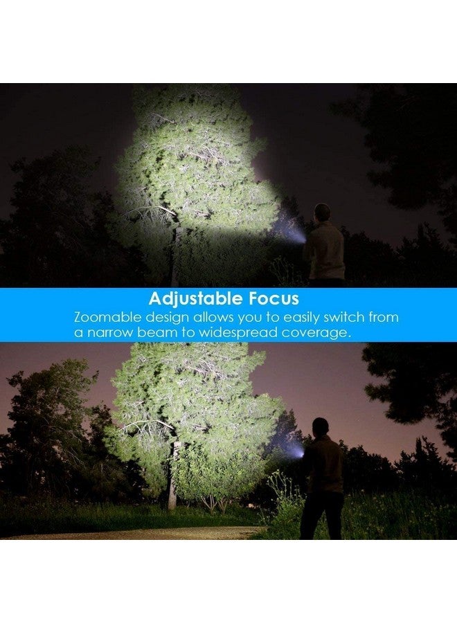 Hoxida LED Tactical Flashlight Rechargeable, IPX6 Waterproof Flashlight, 2000lm, Super Bright LED, Zoomable, Pocket-Size Small LED Flashlight for Hiking, Camping, Emergency - Image 4