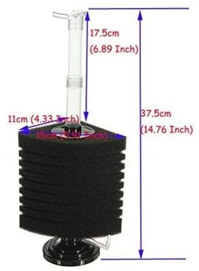 B&K Aquarium Corner Sponge Filter XY-2893 - Image 4