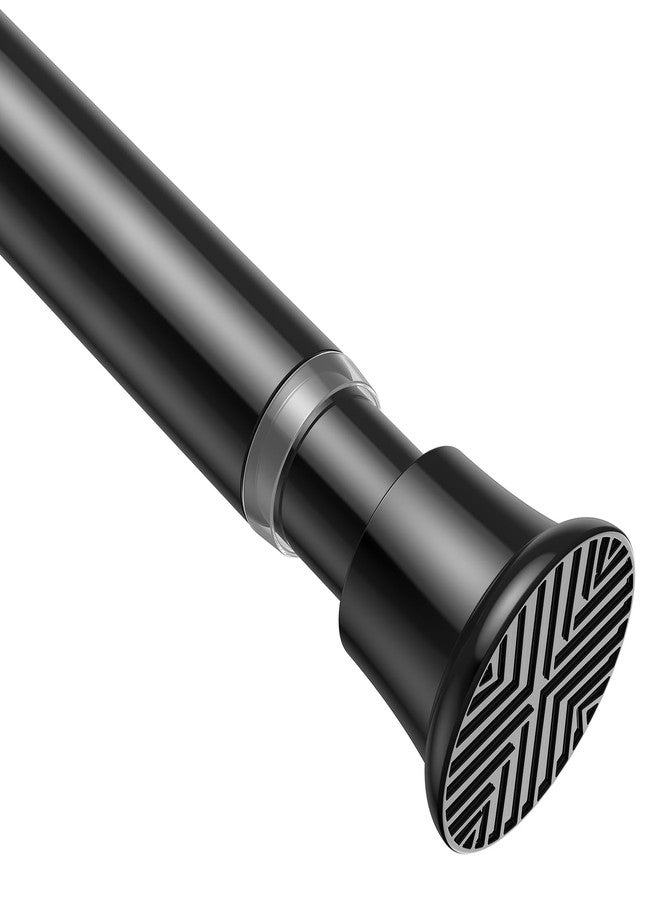 AIZESI Black Adjustable Tension Shower Curtain Rod, 31-77 Inch Spring No Drill Stainless Steel Shower Rods for Bathroom，Closet ，Window-Rust Resistant，Non-Slip - Image 1