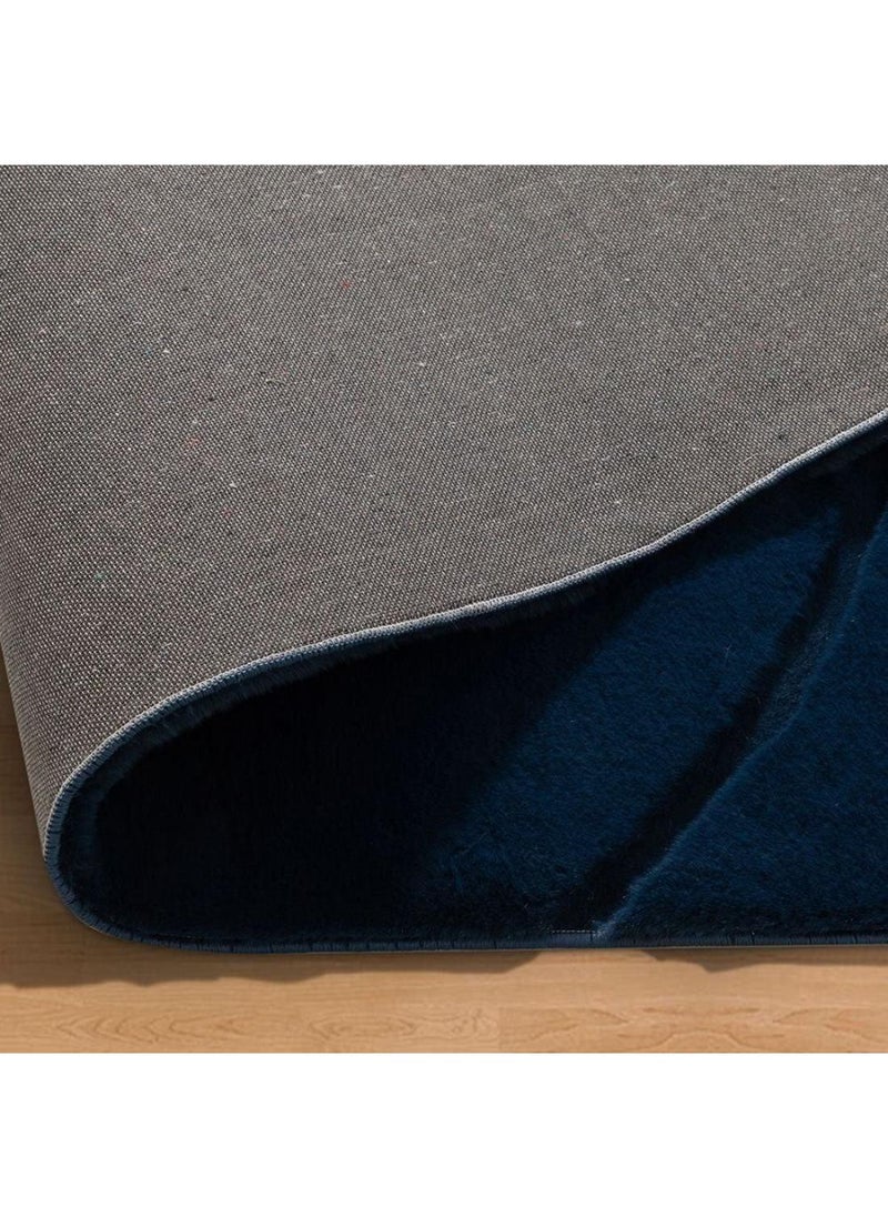 DANUBE HOME Textra Soft Fur Design Rug  Polyester Area Rug Floor Covering L300xW200cm-Blue  - Image 5