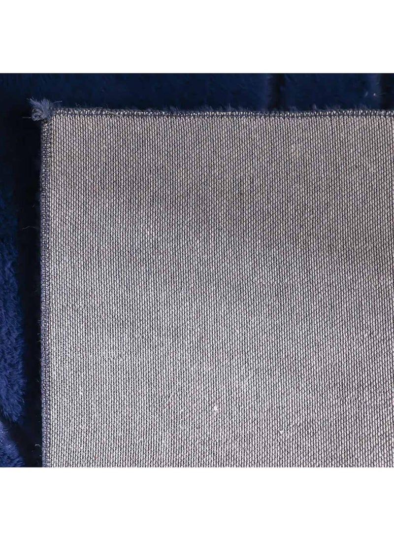 DANUBE HOME Textra Soft Fur Design Rug  Polyester Area Rug Floor Covering L300xW200cm-Blue  - Image 3