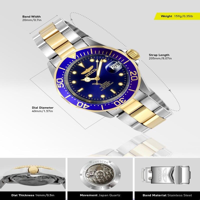 Invicta ساعة أوتوماتيكية للرجال من إنفيكتا 8928 مجموعة برو دايفر - Image 3