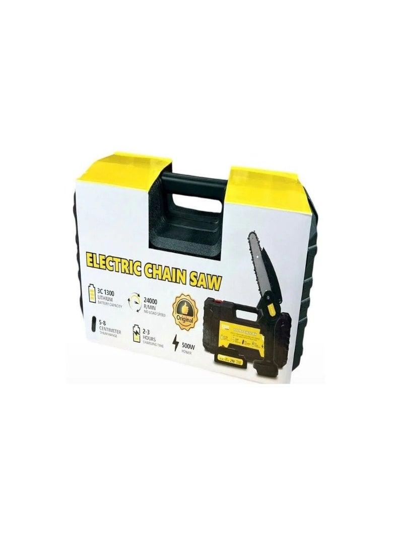 Electric Chain Saw – Powerful Corded/Cordless Chainsaw with High-Efficiency Motor, Low Kickback, Auto Chain Lubrication, Lightweight Design for Wood Cutting, Tree Trimming & Outdoor Use - Image 2