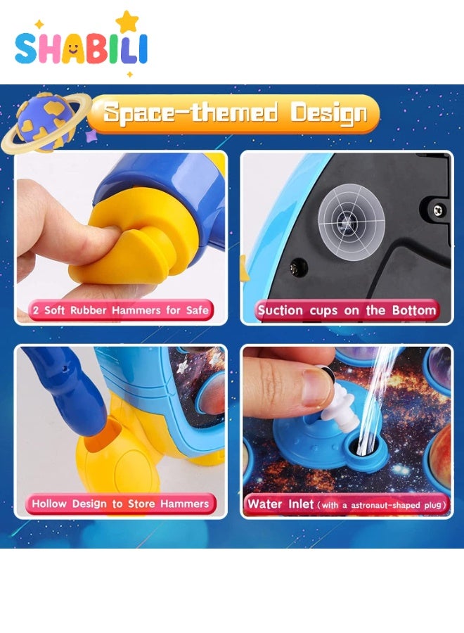 شبيلي لعبة خبط الكواكب الفضائية بإضاءة ورذاذ موسيقي – ‎6 أوضاع، ‎9 كواكب مضيئة، ‎45 مستوى، ‎2 مطرقة مطاطية – لعبة تعليمية للأطفال من ‎2 إلى ‎4 سنوات – تحتاج إلى ‎4 بطاريات AA - Image 5