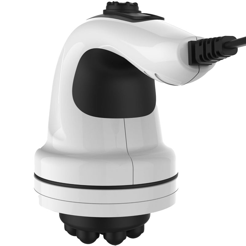 Dr Physio مدلك كهربائي كامل الجسم من الولايات المتحدة لتخفيف آلام الظهر والساق والقدم، أبيض - Image 1