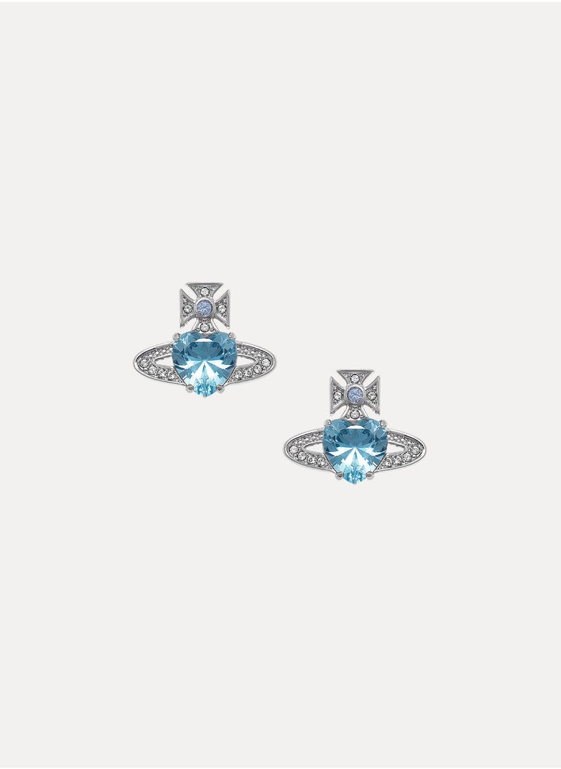 Vivienne Westwood Blue heart earrings  - Image 1