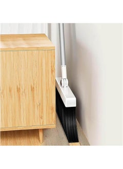 Hihonor Household Broom and Dustpan Set, Long Handle Brooms and Dustpan Household Soft Sets, Plastic Stainless Steel Long Teeth Dustpan Combination, Broom and Stand up Dustpan Set for Home (Green)  - Image 4