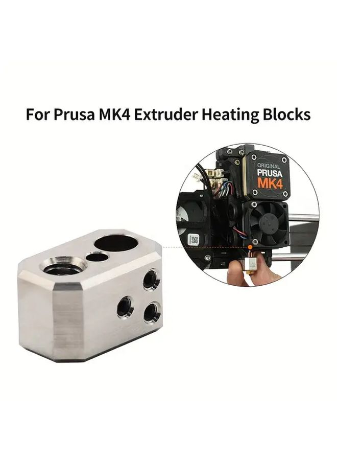 Upgraded Hotend Kit for Prusa I3 MK4 Only Thermistor 24V 40W Heating Block Dual Metal Nozzles DIY 3D Printer Parts - Image 4