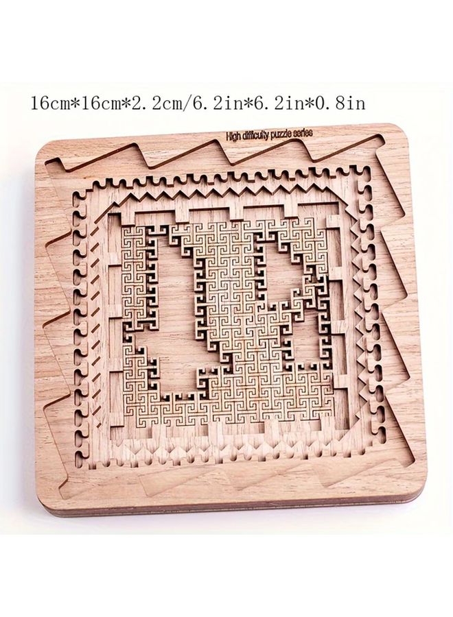 5 Layer Wooden Puzzles For Adults Brain Teaser Mystery Of Wisdom Decryption Game - Image 2