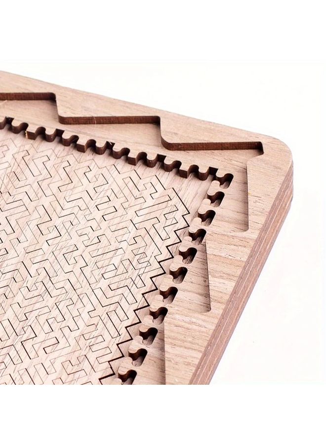 5 Layer Wooden Puzzles For Adults Brain Teaser Mystery Of Wisdom Decryption Game - Image 5