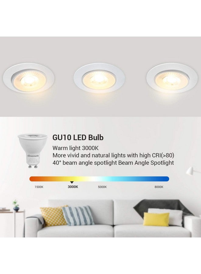 DEWENWILS DEWENWILS 6-Pack GU10 LED Bulb Dimmable, 3000K Warm White GU10 Bulb Replacement for Track Lighting, 500LM, 7W(50W Equivalent) LED Light Bulb for Kitchen, Range Hood, Living Room, Bedroom, UL Listed  - Image 4