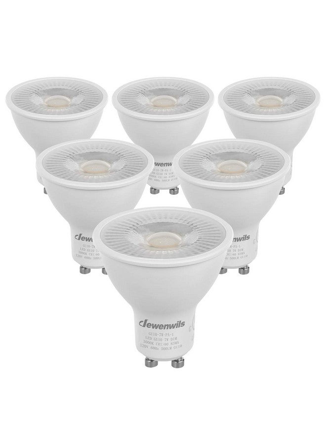 DEWENWILS DEWENWILS 6-Pack GU10 LED Bulb Dimmable, 3000K Warm White GU10 Bulb Replacement for Track Lighting, 500LM, 7W(50W Equivalent) LED Light Bulb for Kitchen, Range Hood, Living Room, Bedroom, UL Listed  - Image 1