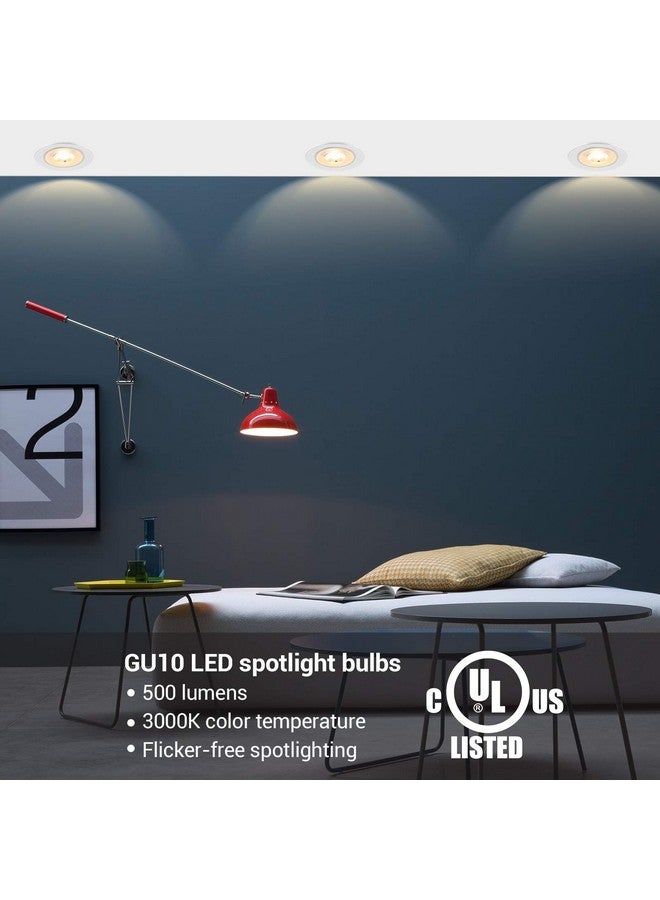 DEWENWILS DEWENWILS 6-Pack GU10 LED Bulb Dimmable, 3000K Warm White GU10 Bulb Replacement for Track Lighting, 500LM, 7W(50W Equivalent) LED Light Bulb for Kitchen, Range Hood, Living Room, Bedroom, UL Listed  - Image 2