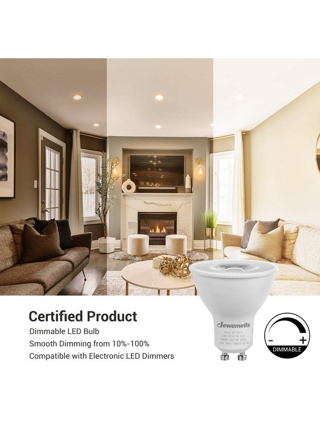 DEWENWILS DEWENWILS 6-Pack GU10 LED Bulb Dimmable, 3000K Warm White GU10 Bulb Replacement for Track Lighting, 500LM, 7W(50W Equivalent) LED Light Bulb for Kitchen, Range Hood, Living Room, Bedroom, UL Listed  - Image 3