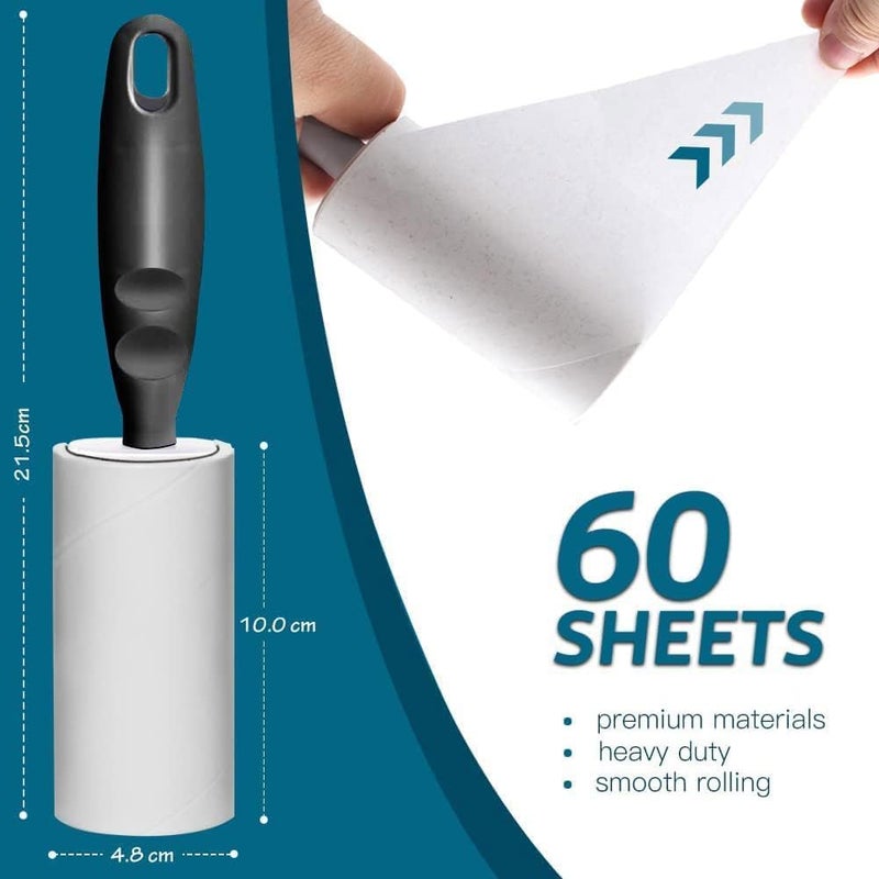 3 Pieces Lint Roller Replacement Refill Rolls For IKEA BASTIS, FREE Handle - Image 4
