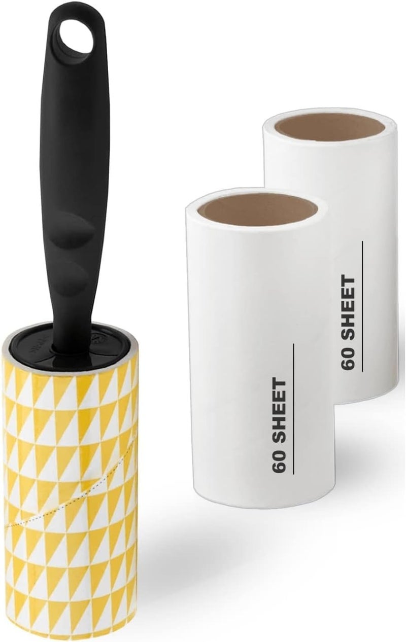 3 Pieces Lint Roller Replacement Refill Rolls For IKEA BASTIS, FREE Handle - Image 1