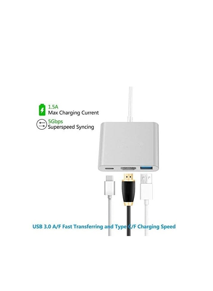 Type C To HDMI USB 3.0 Charging Converter USB-C 3.1 Adapter for MacBook - Image 2