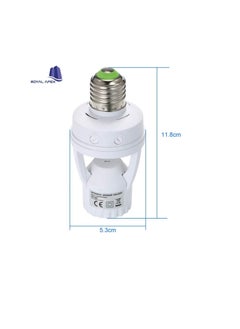 Generic E27 Motion Sensor Lamp Holder PIR Switch 360 Degrees PIR Induction Motion Sensor IR Human Infrared Detector Plug Socket Switch Base Led Bulb Light Sensor Lamp Holder 230VAC  - Image 2